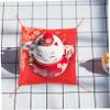 DONFAMDS Soft Square Fabric Mat for Lucky Cats, Non-Slip Decorative Wealth Cat Cushion view 4