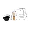 Men's Shaving Set with Nylon-Bristle Brush and Stand view 2