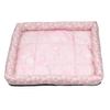 pipisweet Summer Dog Mat, Cooling Ice-Silk Pet Mat, Pet Bed, Ice Cushion, Dog Sleeping Nest, Cat Cushion, Pink, S view 1