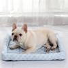 pipisweet Summer Dog Mat, Cooling Ice-Silk Pet Mat, Pet Bed, Ice Cushion, Dog Sleeping Nest, Cat Cushion, Pink, S view 3