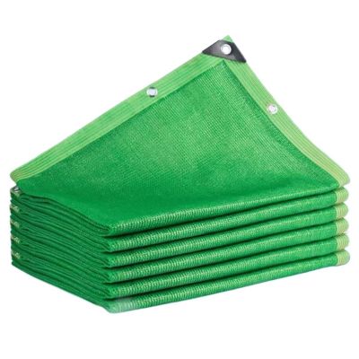 LXBFLC Green Shade Cloth with Eyelets, Shade Net for Plants, Pool, Patio, Garden and Outdoor Areas (5 x 11 m)