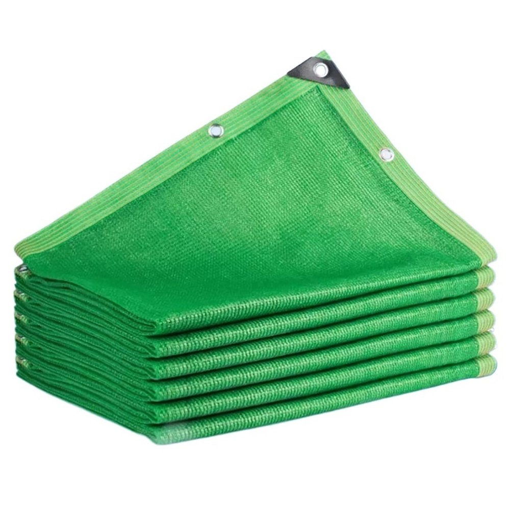 LXBFLC Green Shade Cloth with Eyelets, Shade Net for Plants, Pool, Patio, Garden and Outdoor Areas (5 x 11 m)