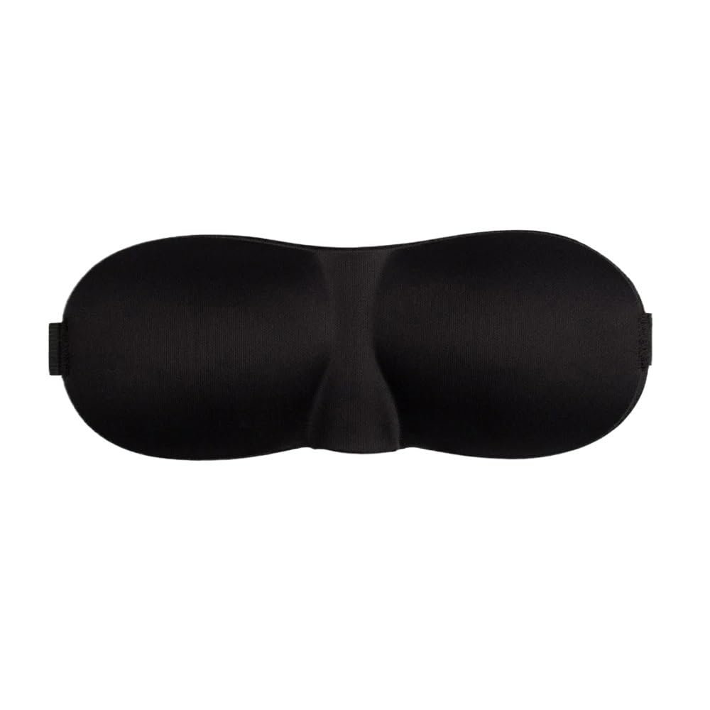 3D Contoured Sleep Eye Mask, Concave Eye Cover, Light-Blocking, for Women and Men (Style 1, 2-Pack)