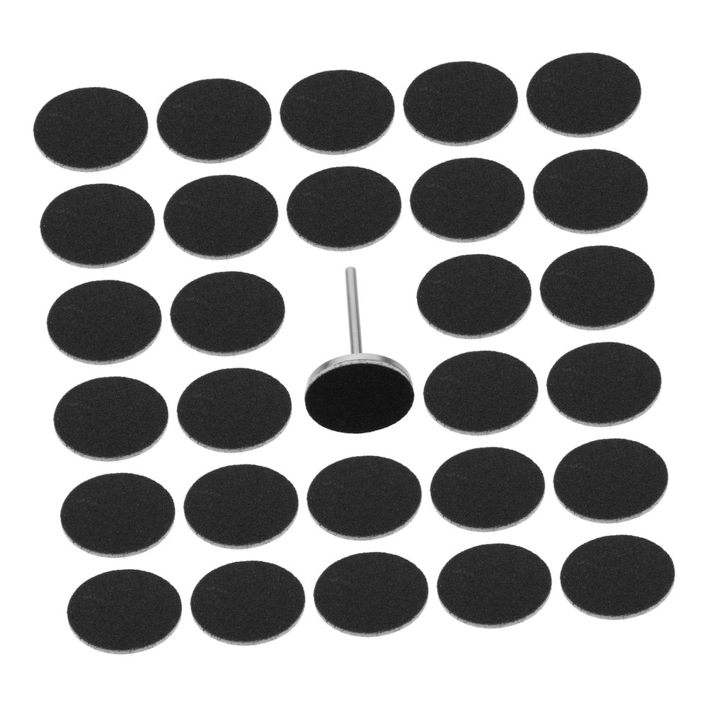 PACKOVE 60-Piece Black Nail Sanding Discs for Manicure and Pedicure
