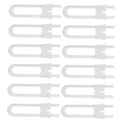 DECHOUS 12-Piece U-Shaped Child Safety Locks for Cabinets and Drawers