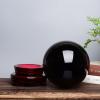 NIBHZ Obsidian Crystal Ball Ornaments, Black Obsidian Stone, Office and Living Room Decor, Gift, Black, 50 mm view 1