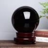NIBHZ Obsidian Crystal Ball Ornaments, Black Obsidian Stone, Office and Living Room Decor, Gift, Black, 50 mm view 4