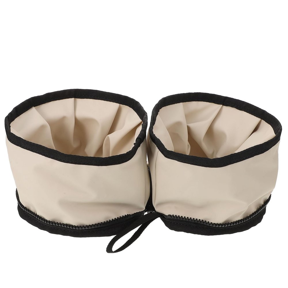 Foldable Oxford Fabric Dog Bowl with Zipper