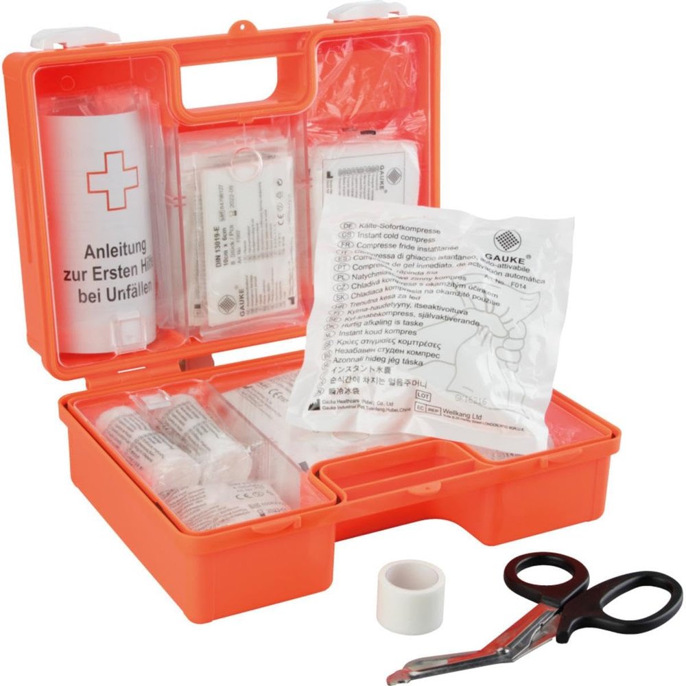 K.57 Classic First Aid Station with DIN 13157:2021 Case, Eye Wash and Bandage Dispenser, 940 x 475 x 1 mm