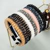 AHYBE Women's and Girls' Headbands with Crystal Rhinestones, Non-Slip, Knotted, Wide Hair Hoops (W) view 3