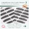 Lash Clusters, Cat-Eye Extensions, Mink Lashes, Fluffy DIY Pre-Styled, 8 Pairs, #24 view 3