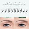 Lash Clusters, Cat-Eye Extensions, Mink Lashes, Fluffy DIY Pre-Styled, 8 Pairs, #24 view 4