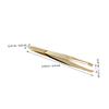 Beavorty Gold Stainless Steel Eyebrow Tweezers, 2-Piece Set view 2