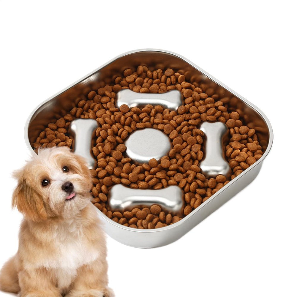 Slow Feeder Dog Bowl, Anti-Choking Puzzle