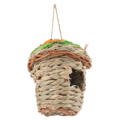 DECHOUS Hanging Birdhouse from Natural Grass