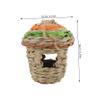 DECHOUS Hanging Birdhouse from Natural Grass view 2
