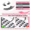 Cat-Eye Lash Extensions, D Curl, 10–13 mm, Pre-Mapped, Left and Right, Thin Band, 8 Pairs view 2