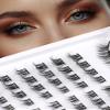 Eyelash Extensions, Cat-Eye, Mink-Style Cluster Lashes, Wispy, DIY, Pre-Styled, 8 Pairs, #24 view 1