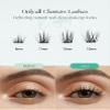 Eyelash Extensions, Cat-Eye, Mink-Style Cluster Lashes, Wispy, DIY, Pre-Styled, 8 Pairs, #24 view 3
