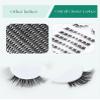 Eyelash Extensions, Cat-Eye, Mink-Style Cluster Lashes, Wispy, DIY, Pre-Styled, 8 Pairs, #24 view 4
