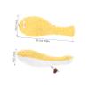 Abaodam Cute Plush Pufferfish Cat Toy for Chewing, Interactive Toy for Kittens and Cats, Yellow view 2