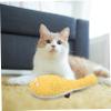Abaodam Cute Plush Pufferfish Cat Toy for Chewing, Interactive Toy for Kittens and Cats, Yellow view 4