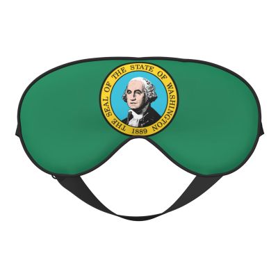 Washington Flag Print Silk-Like Sleep Mask