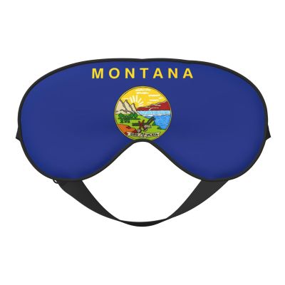 Montana State Flag Sleep Mask, Silk-Like Eye Mask for Women and Men