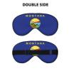Montana State Flag Sleep Mask, Silk-Like Eye Mask for Women and Men view 2
