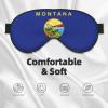 Montana State Flag Sleep Mask, Silk-Like Eye Mask for Women and Men view 3