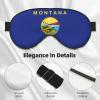 Montana State Flag Sleep Mask, Silk-Like Eye Mask for Women and Men view 4