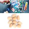 Tnfeeon 10-Pack Wooden Artificial Eggs, Waterproof, for Crafts, Tasteless (S, 1,200 ml) view 4