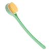 Long-Handle Shower Back Brush, Soft Plastic Bristles, Green view 1