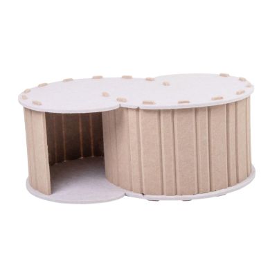 Sharplace Cat Tunnel Bed, Brown