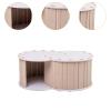 Sharplace Cat Tunnel Bed, Brown view 2