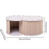 Sharplace Cat Tunnel Bed, Brown view 4