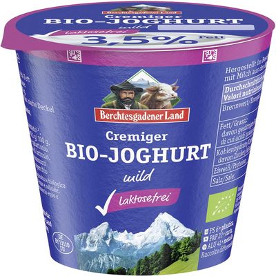 BGL Creamy Organic Plain Yogurt, 3.5% Fat, 18 x 150 g
