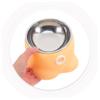 Yellow Metal Cat Food Bowl with Anti-Tip Base, Octopus Shape view 4