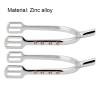 Tnfeeon Youth Cowboy Chrome Brass Rowel Spurs, Durable Spurs for Riding Beginners, Chrome-Plated Zinc Alloy Spurs for Girls (Silver and White) view 2