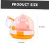 Toddmomy Portable Hamster Carrier Made of Durable PP, Deformation- and Break-Resistant, for Travel and Outdoor Use with Young Rabbits and Hedgehogs view 2