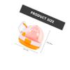 Portable Hamster Carrier for Travel, Orange PP, Durable view 2