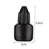 Eyelash Glue Bottles, 10-Pack, Black Plastic, for Home and Travel view 2