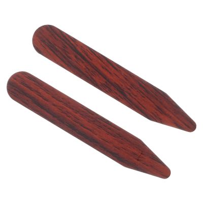 Holibanna 2-Pack Wooden Collar Stays for Shirts