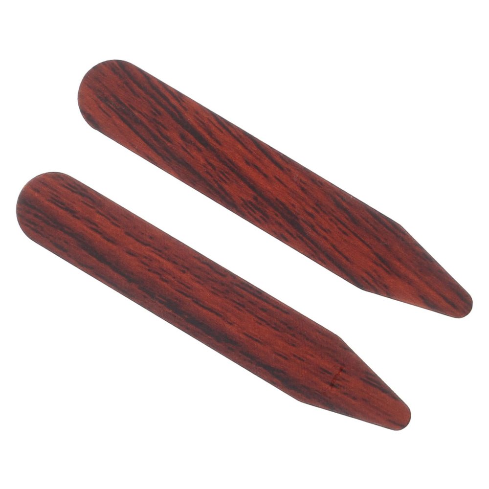 Holibanna 2-Pack Wooden Collar Stays for Shirts