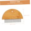 DECHOUS Pet Comb with Gentle Brush view 2
