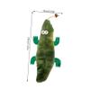 Abaodam Interactive Plush Cat Toy - Realistic Crocodile view 2