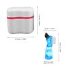 WEKAMOS 2-Piece Denture Holder Cases with Sieve Insert, PP and Nylon Toothbrush Case for Children, Home and Travel view 2