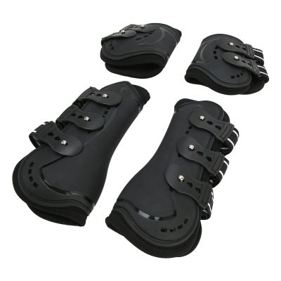 SIXRUN Premium Horse Tendon Boots Set, Open-Front Design (L, 1500 ml)