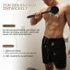 VELLUSTRA Silicone Back Scrubber with Long Handle for Men view 2