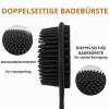 VELLUSTRA Silicone Back Scrubber with Long Handle for Men view 3